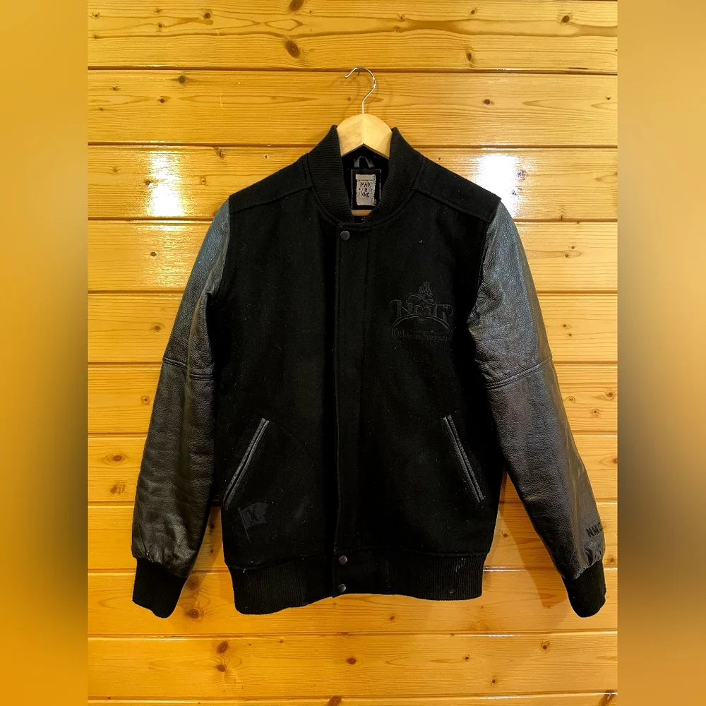 Varsity pure leather jacket - Picture 1 of 6